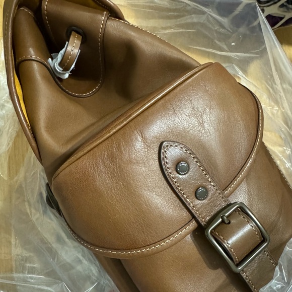 🥰 Coach Hitch Backpack Dark Saddle - Picture 10 of 14